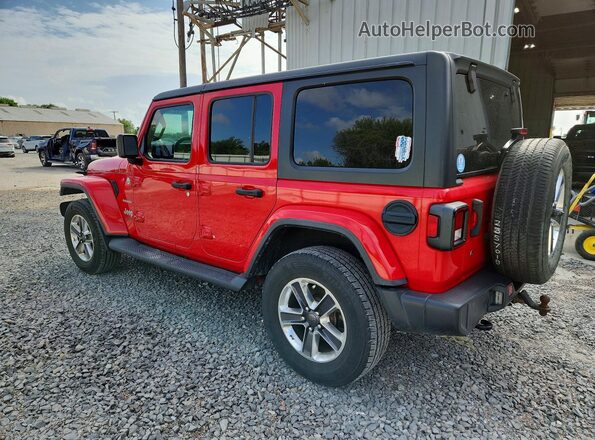 1C4HJXEN8KW511307 2019 JEEP WRANGLER Red Rear left