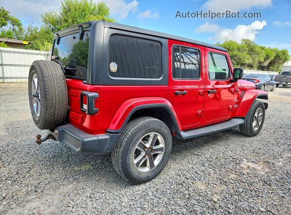 1C4HJXEN8KW511307 2019 JEEP WRANGLER Red Rear right