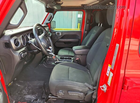 1C4HJXEN8KW511307 2019 JEEP WRANGLER Red Front interior view