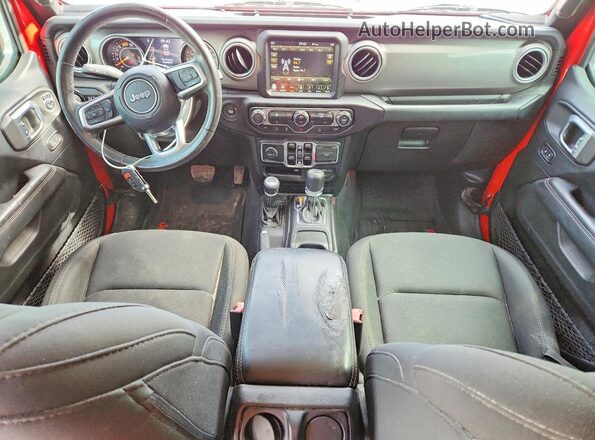 1C4HJXEN8KW511307 2019 JEEP WRANGLER Red Dashboard view