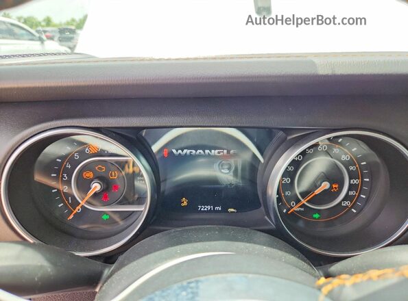 1C4HJXEN8MW526134 2021 JEEP WRANGLER White ხელსაწყოთა პანელის ხედი