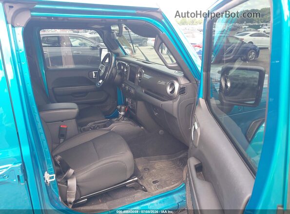 1C4HJXEN9LW264624 2020 JEEP WRANGLER UNLIMITED Blue Вид салону спереду