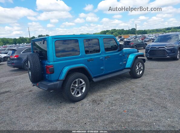1C4HJXEN9LW264624 2020 JEEP WRANGLER UNLIMITED Blue Задня права чверть
