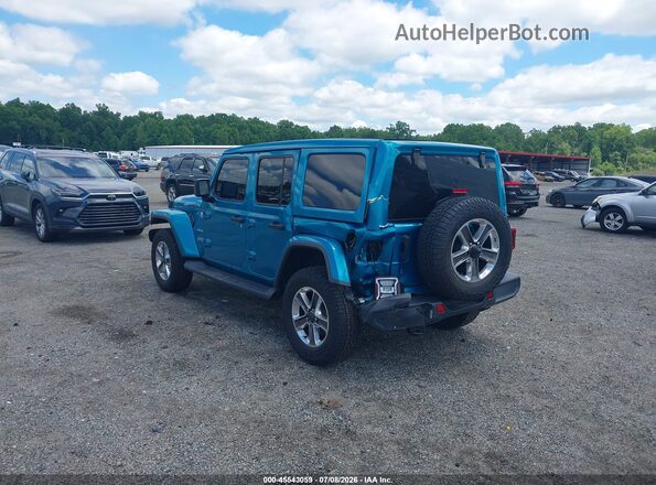 1C4HJXEN9LW264624 2020 JEEP WRANGLER UNLIMITED Blue Задня ліва чверть