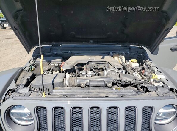 1C4HJXFG0MW536673 2021 JEEP WRANGLER Серый Вид подкапотного пространства