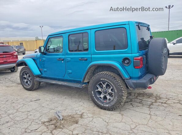 1C4HJXFG2KW631202 2019 JEEP WRANGLER Teal Задня ліва чверть