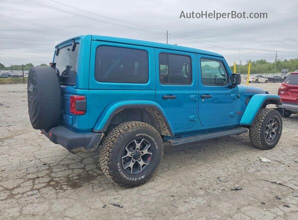 1C4HJXFG2KW631202 2019 JEEP WRANGLER Teal Задня права чверть