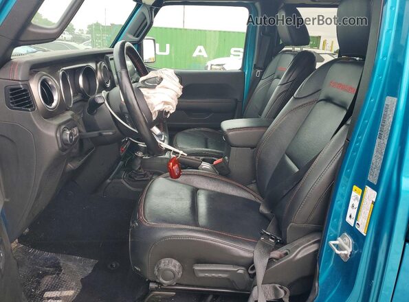 1C4HJXFG2KW631202 2019 JEEP WRANGLER Teal Вид салону спереду