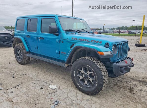 1C4HJXFG2KW631202 2019 JEEP WRANGLER Teal Передня права чверть