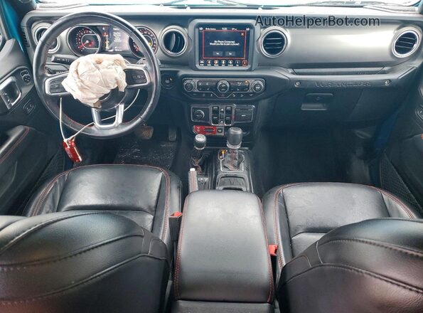 1C4HJXFG2KW631202 2019 JEEP WRANGLER Teal Вид панелі приладів
