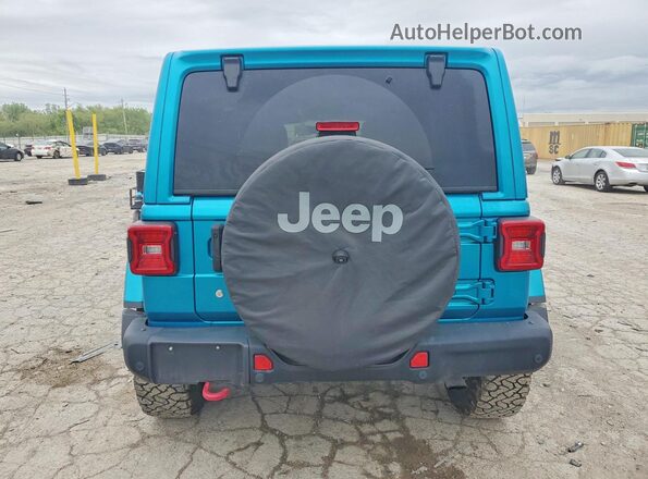 1C4HJXFG2KW631202 2019 JEEP WRANGLER Teal Вид ззаду