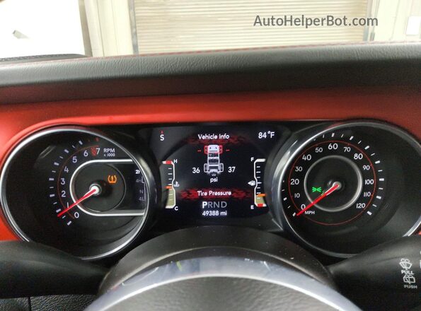 1C4HJXFG3MW617280 2021 JEEP WRANGLER Угольный Вид щитка приборов