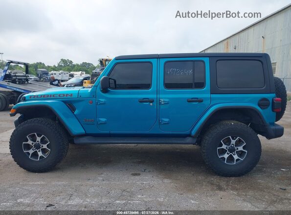 1C4HJXFG4KW659647 2019 JEEP WRANGLER UNLIMITED Teal 360 interior view