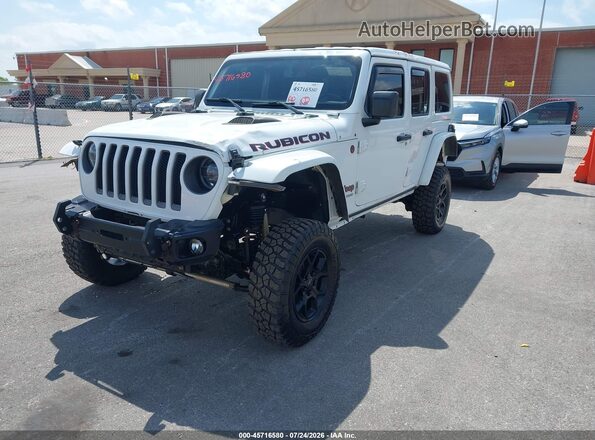 1C4HJXFG4LW217629 2020 JEEP WRANGLER UNLIMITED White Vista tres cuartos delantera izquierda