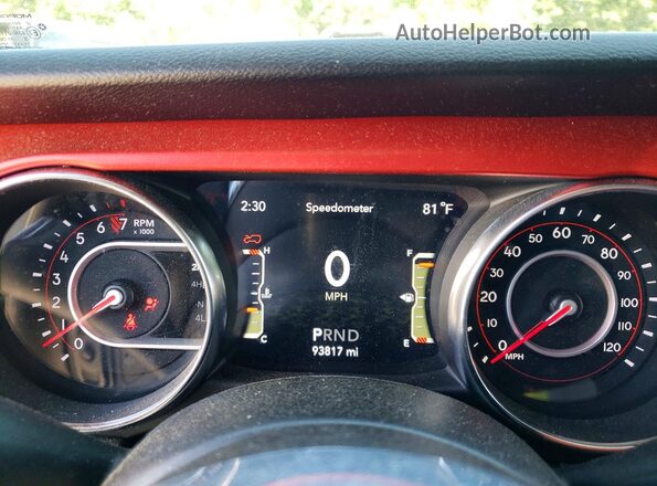 1C4HJXFG5MW663287 2021 JEEP WRANGLER Black Instrument cluster view