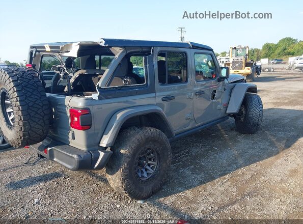 1C4HJXFG8JW223687 2018 JEEP WRANGLER UNLIMITED Gray Trasero derecho