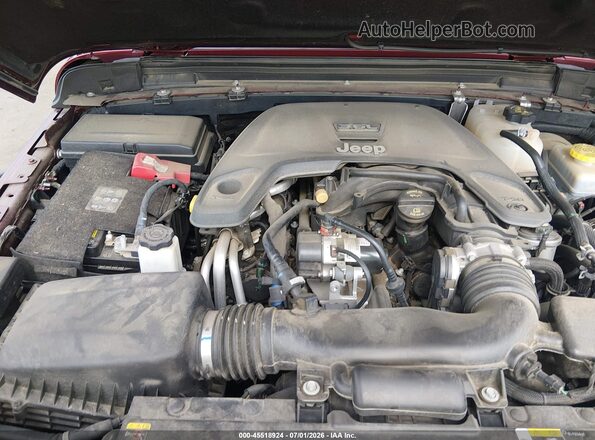1C4HJXFG8MW760032 2021 JEEP WRANGLER UNLIMITED Red უკანა ხედი