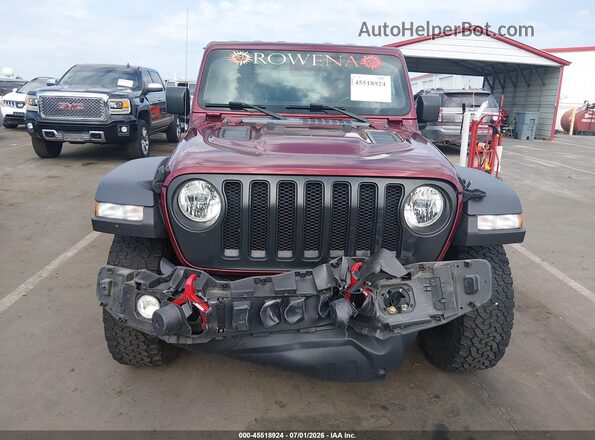 1C4HJXFG8MW760032 2021 JEEP WRANGLER UNLIMITED Red ხელსაწყოთა პანელის ხედი