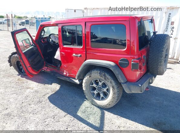 1C4HJXFG9JW244743 2018 JEEP WRANGLER UNLIMITED Red უკანა მარცხენა