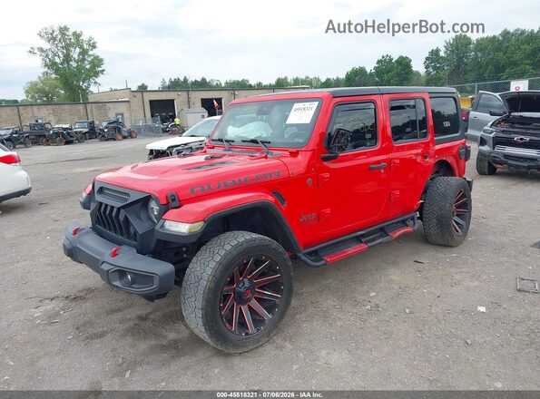 1C4HJXFG9KW605597 2019 JEEP WRANGLER UNLIMITED Red Przód lewy