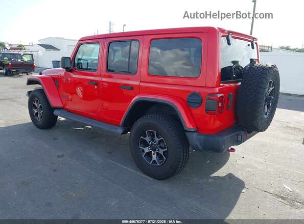 1C4HJXFGXJW226767 2018 JEEP WRANGLER UNLIMITED Red Rear left