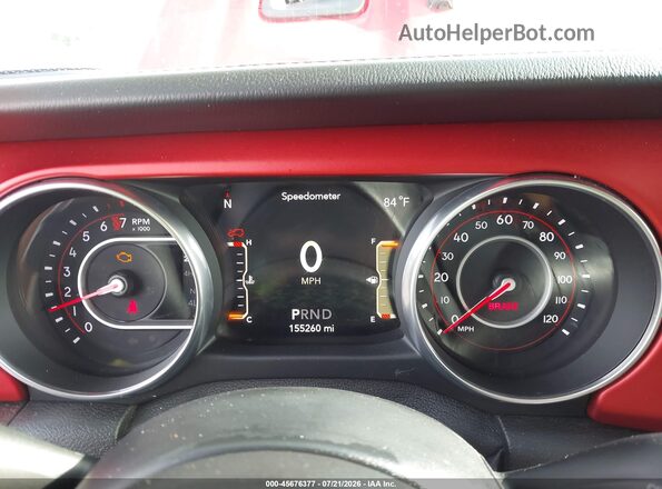 1C4HJXFGXJW226767 2018 JEEP WRANGLER UNLIMITED Red Rear seats view