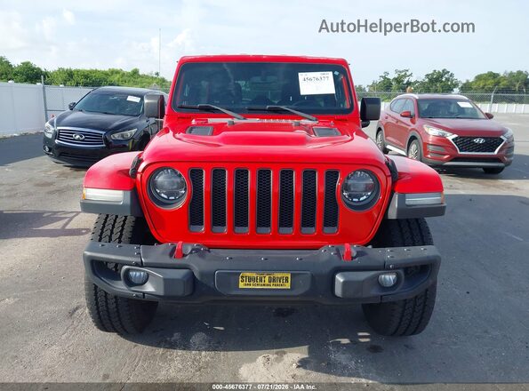 1C4HJXFGXJW226767 2018 JEEP WRANGLER UNLIMITED Red Rear interior view
