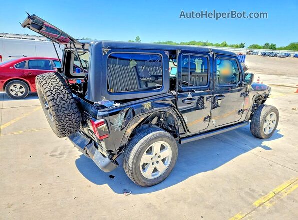 1C4HJXFGXMW697211 2021 JEEP WRANGLER Черный Задняя правая четверть