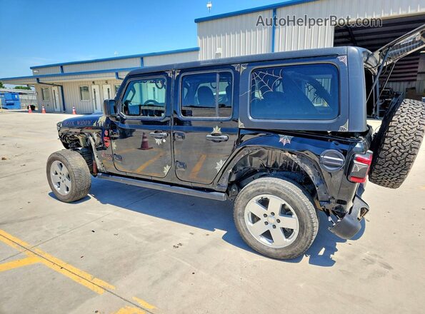 1C4HJXFGXMW697211 2021 JEEP WRANGLER Черный Задняя левая четверть