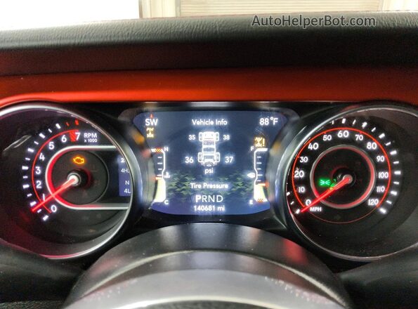 1C4HJXFGXNW277465 2022 JEEP WRANGLER Black Вид щитка приладів