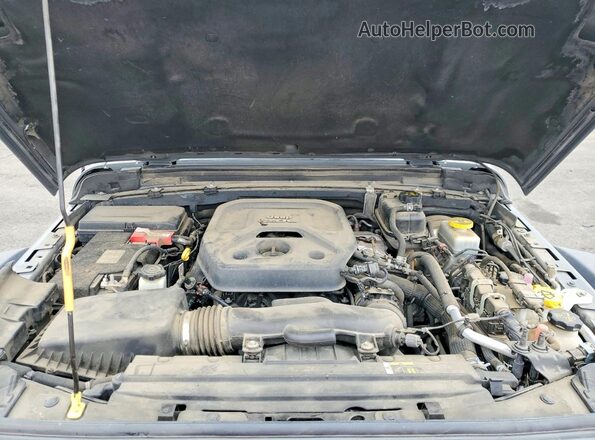 1C4HJXFN1KW576546 2019 JEEP WRANGLER Gray ძრავის განყოფილების ხედი