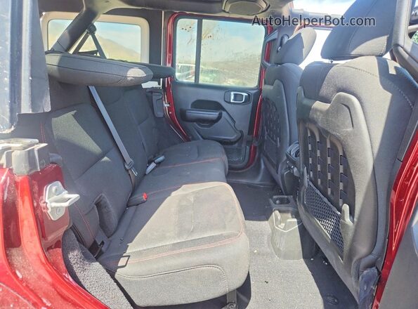 1C4HJXFN2MW783689 2021 JEEP WRANGLER Burgundy Rear seats view
