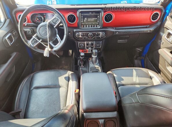 1C4HJXFN2NW133567 2022 JEEP WRANGLER Синий Вид панели приборов