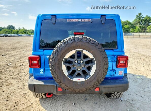 1C4HJXFN2NW133567 2022 JEEP WRANGLER Синий Вид сзади