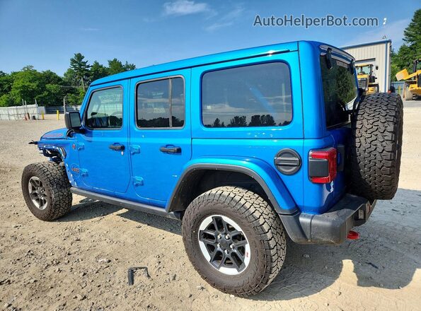 1C4HJXFN2NW133567 2022 JEEP WRANGLER Синий Задняя левая четверть