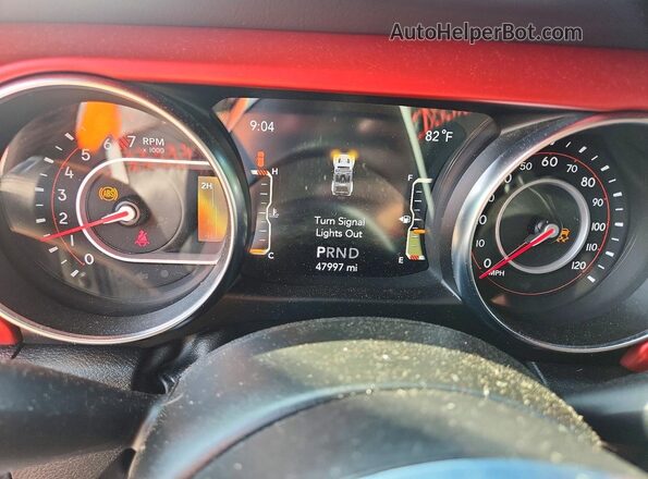 1C4HJXFN2NW133567 2022 JEEP WRANGLER Синий Вид щитка приборов