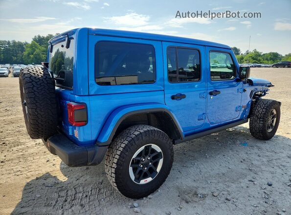 1C4HJXFN2NW133567 2022 JEEP WRANGLER Синий Задняя правая четверть