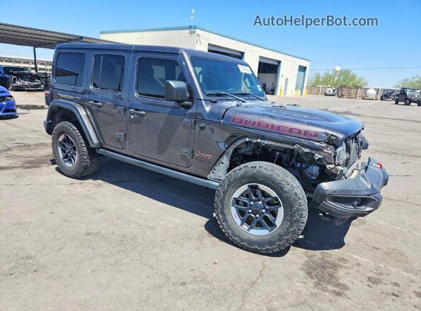 1C4HJXFN3KW545525 2019 JEEP WRANGLER Gray Przód prawy
