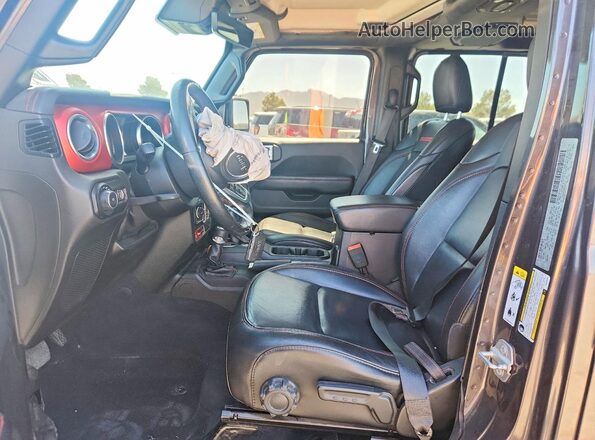 1C4HJXFN3KW545525 2019 JEEP WRANGLER Gray Widok wnętrza z przodu