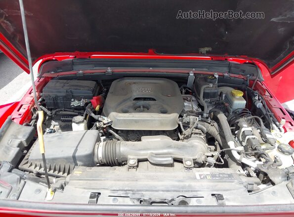 1C4HJXFN3MW522216 2021 JEEP WRANGLER UNLIMITED Red Вид ззаду