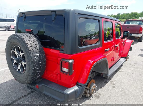 1C4HJXFN3MW522216 2021 JEEP WRANGLER UNLIMITED Red Задня права чверть
