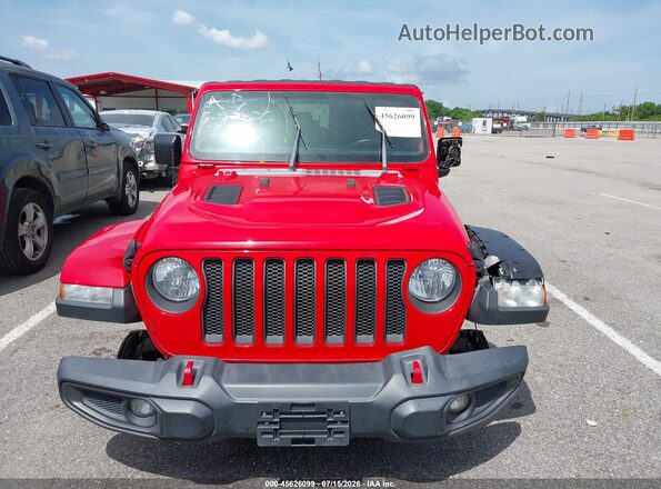 1C4HJXFN3MW522216 2021 JEEP WRANGLER UNLIMITED Red Вид щитка приладів