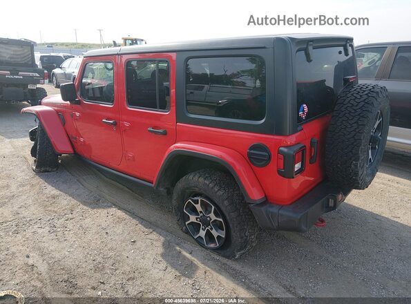 1C4HJXFN3MW605953 2021 JEEP WRANGLER UNLIMITED Red Հետևի ձախ
