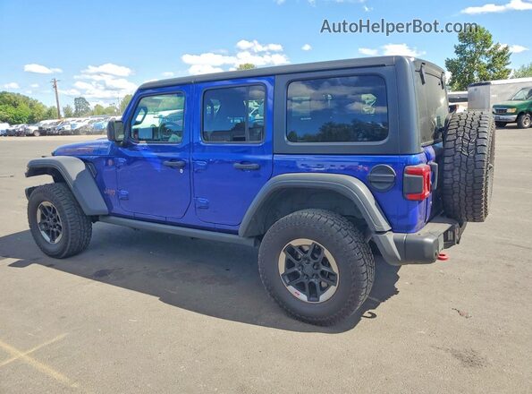 1C4HJXFN4JW211342 2018 JEEP WRANGLER Blue Tył lewy