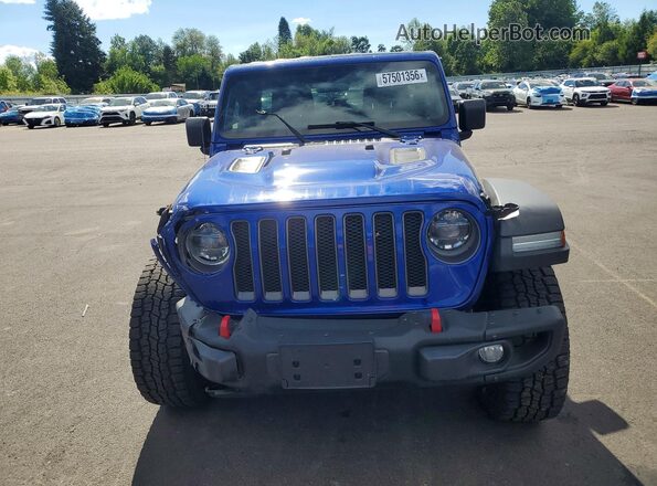 1C4HJXFN4JW211342 2018 JEEP WRANGLER Blue Widok z przodu