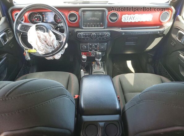 1C4HJXFN4JW211342 2018 JEEP WRANGLER Blue Widok deski rozdzielczej