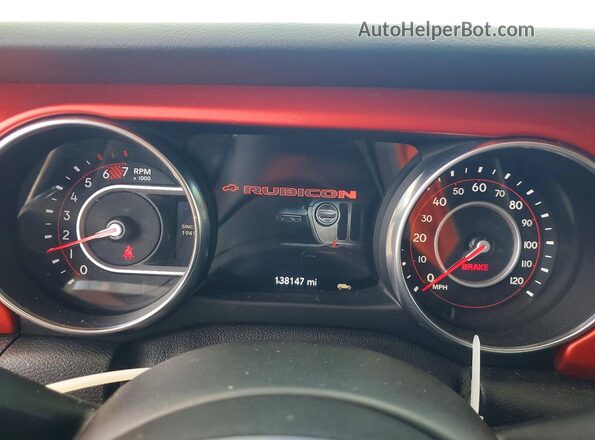 1C4HJXFN4JW211342 2018 JEEP WRANGLER Blue Widok zestawu wskaźników