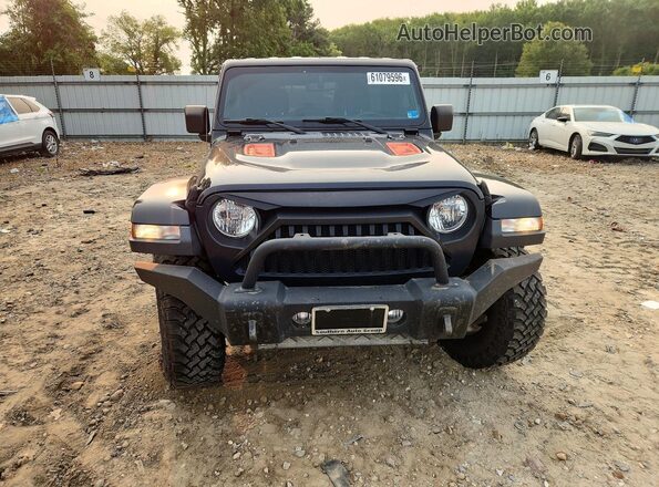 1C4HJXFN4LW260110 2020 JEEP WRANGLER Черный Вид спереди