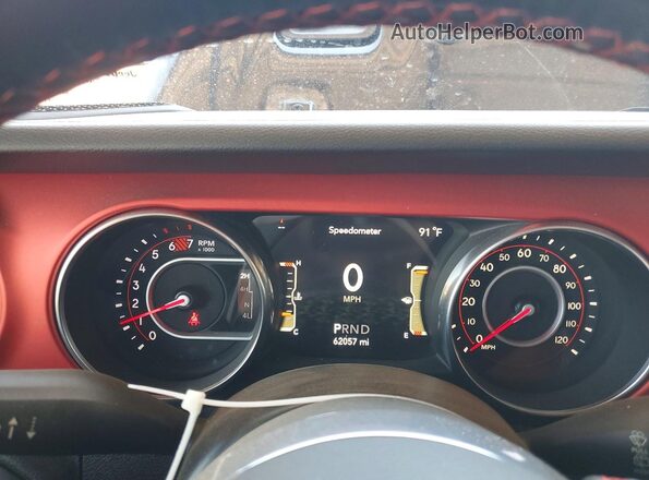 1C4HJXFN4LW263802 2020 JEEP WRANGLER Black Instrument cluster view