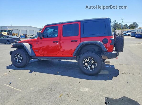 1C4HJXFN5NW129576 2022 JEEP WRANGLER Red Trasero izquierdo